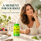 Ginkgo Biloba 60-capsule bottle in a natural morning routine