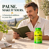 Ginkgo Biloba 60-capsule bottle in an active-day lifestyle scene