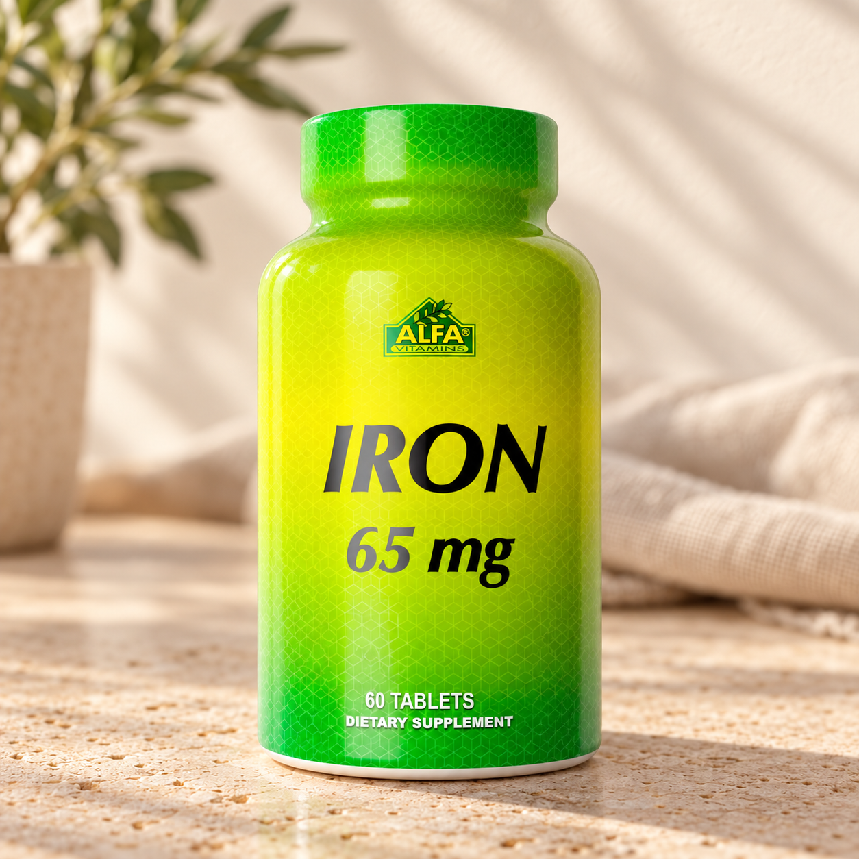 Iron 65 mg - 60 Tablets