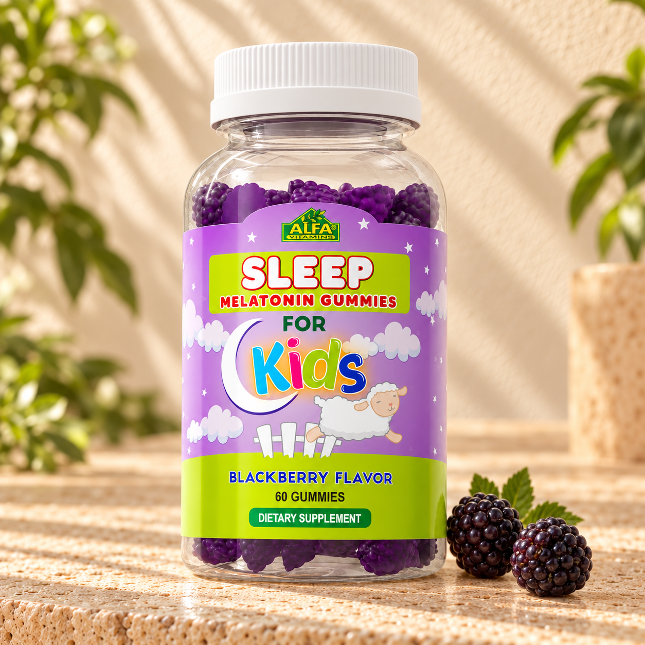 KIDS Melatonin Gummies with 2.5MG - 60 Gummies