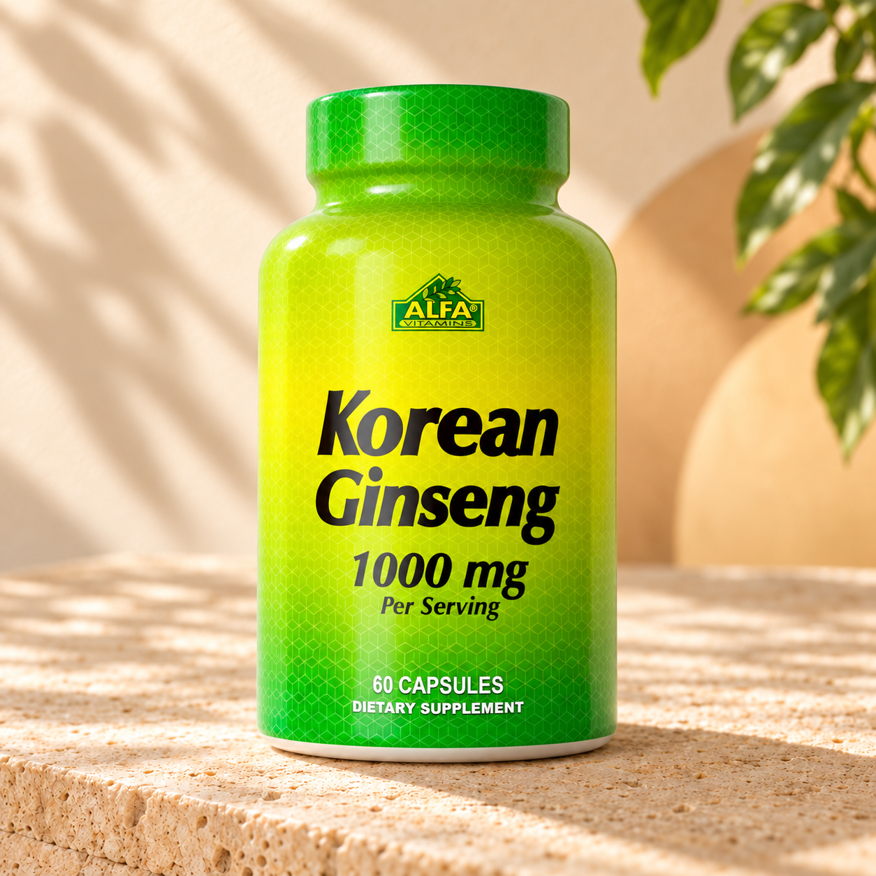 Korean Ginseng 1000 mg - 60 capsules