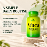 Directions for Alfa Maca 1000 mg capsules