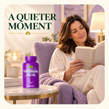 Alfa Vitamins Melatonin Plus B6 reading lifestyle