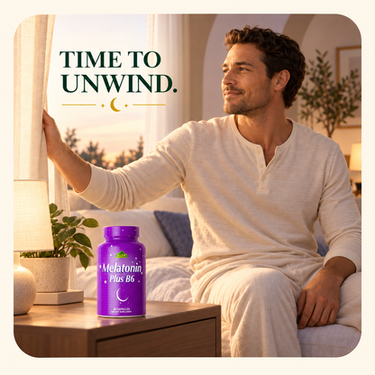 Alfa Vitamins Melatonin Plus B6 evening lifestyle