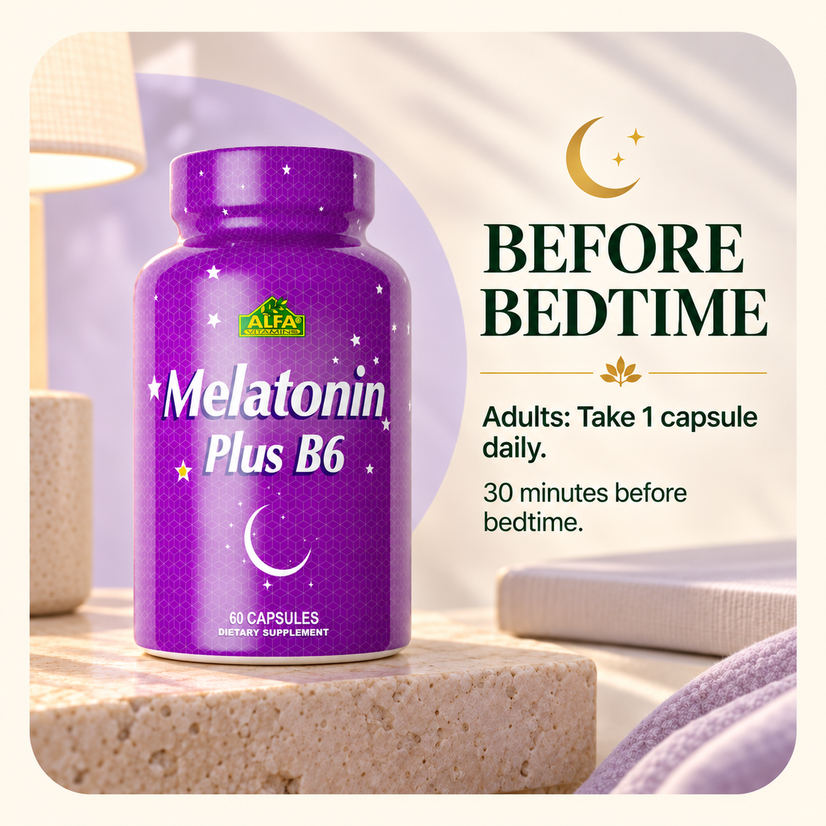 Alfa Vitamins Melatonin Plus B6 use