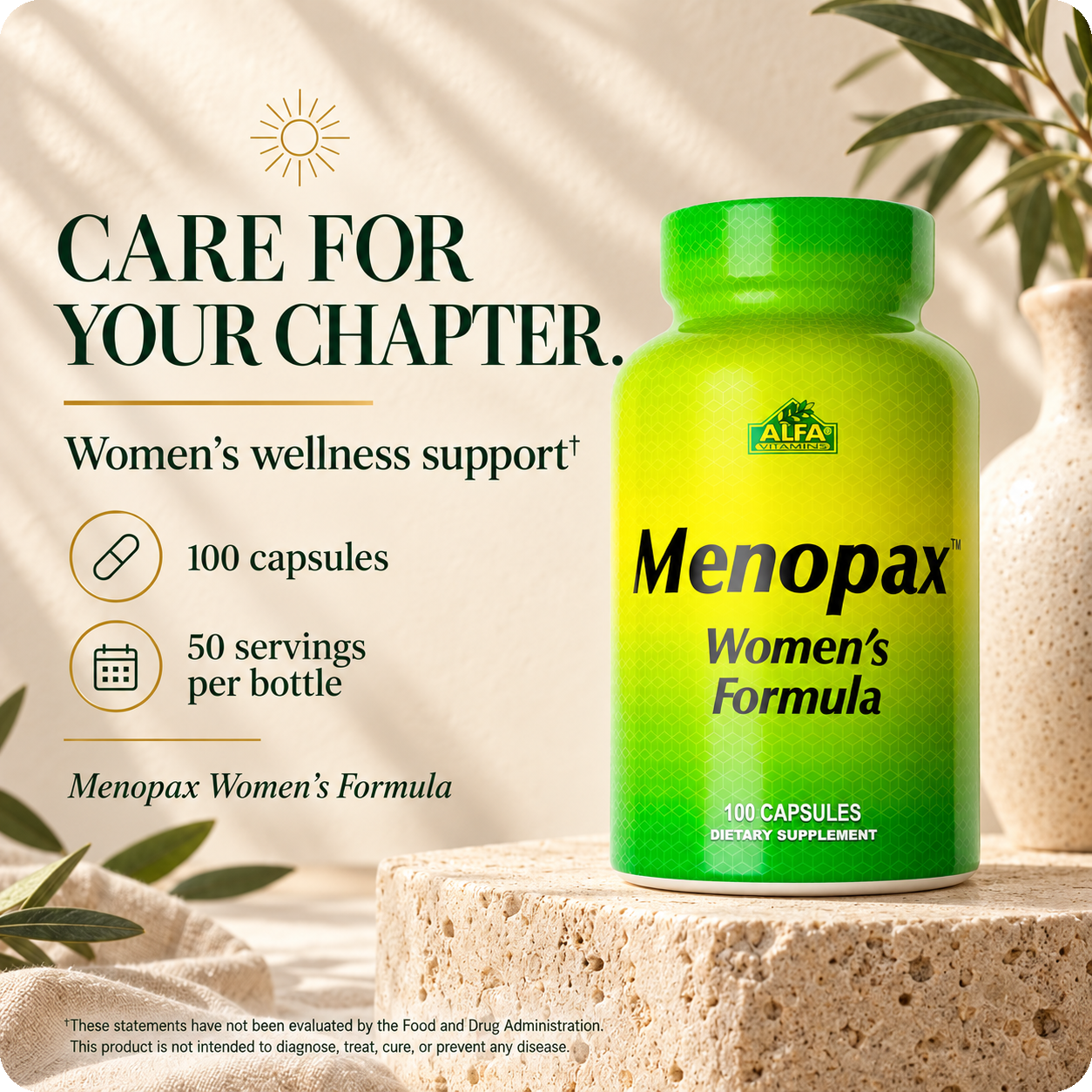 Alfa Menopax Women's Formula, 100 capsules