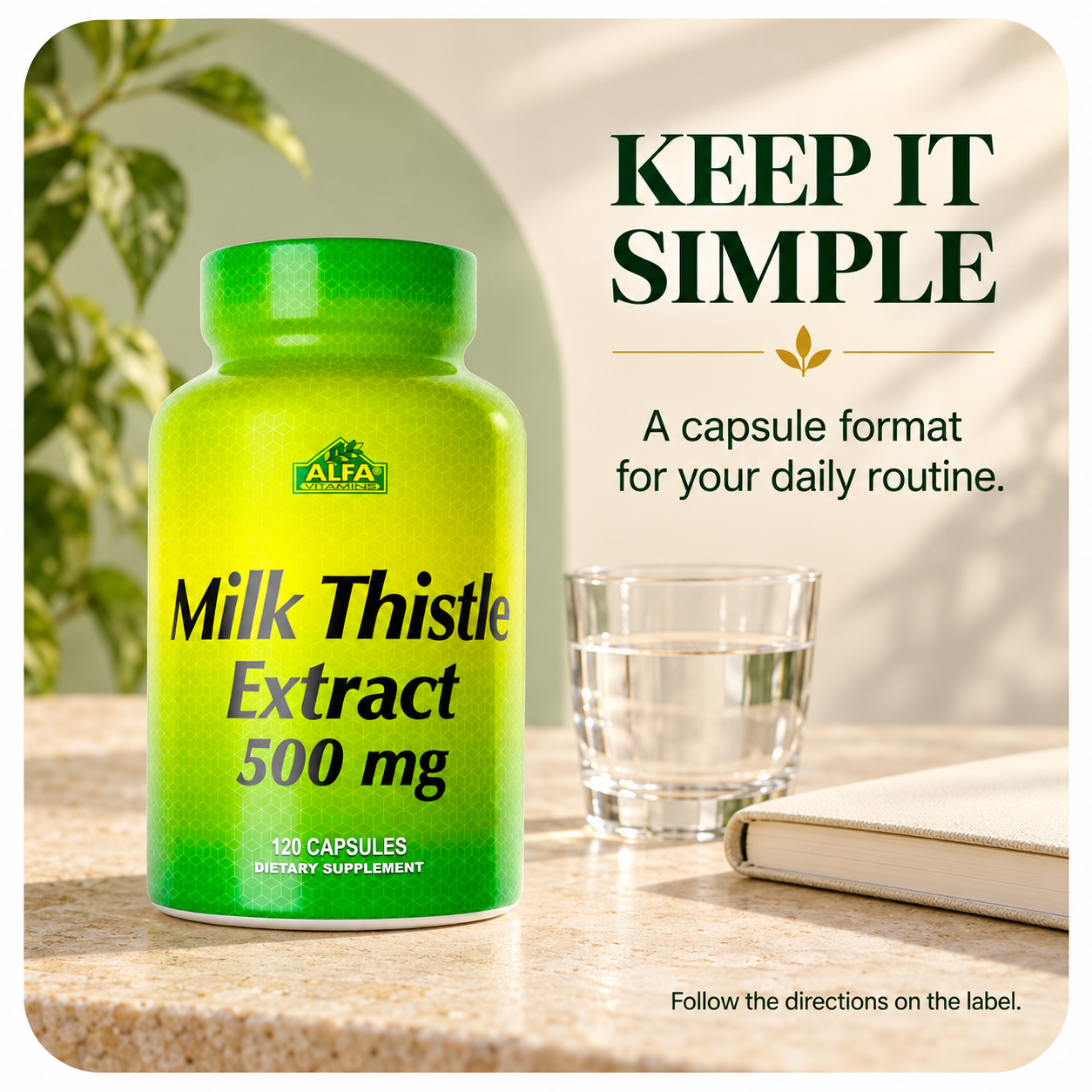 Milk Thistle Extract — daily directions