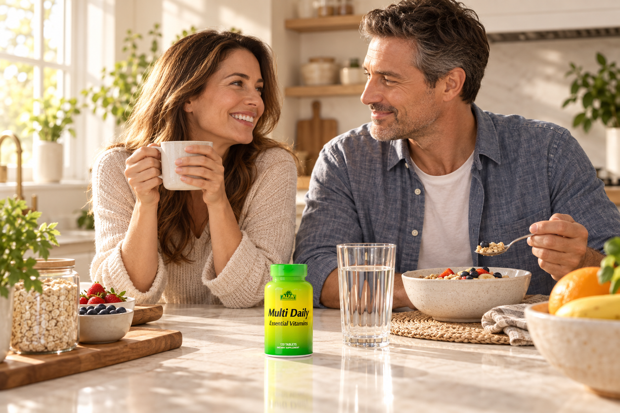 Multi Daily Essential Vitamins in a distinct everyday routine