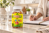 Omega 3 Gummies for Kids -  60 Gummies in a warm everyday setting