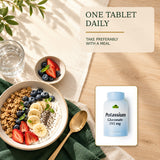 Potassium Gluconate directions: adults take one tablet daily, preferably with a meal.