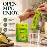 Open a Powder IV packet and mix with water as directed on the label