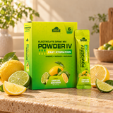Powder IV Lemon Lime Electrolyte Drink Mix – Zero Sugar, 6 Packets