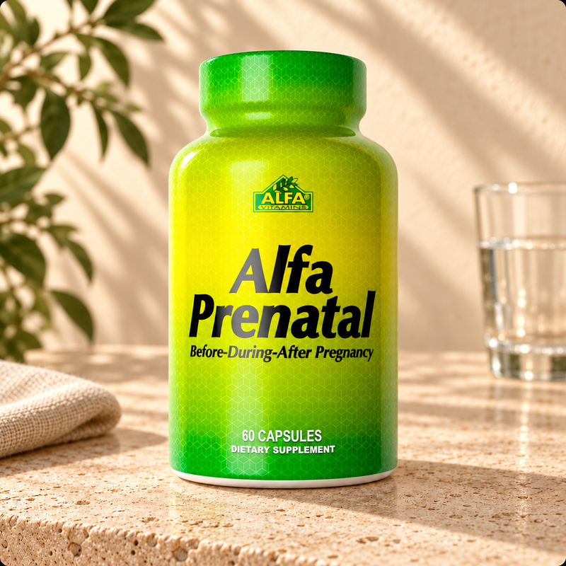 Alfa Prenatal - Before, During & After Pregnancy - 60 Capsules