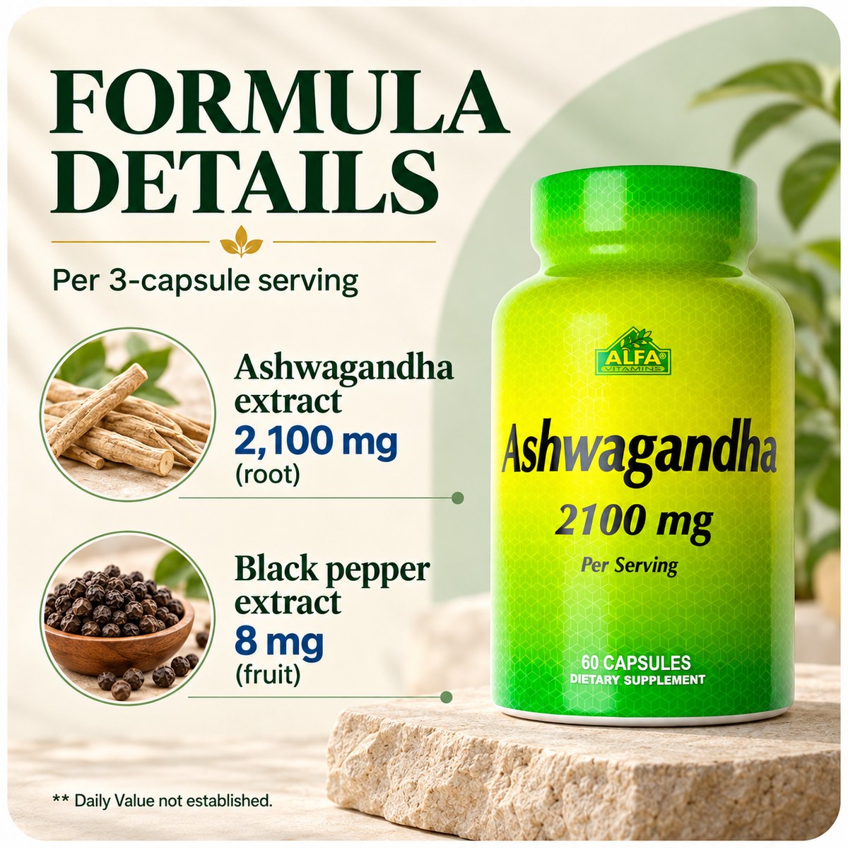 Ashwagandha — formula