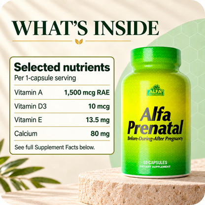 Alfa Prenatal — label details