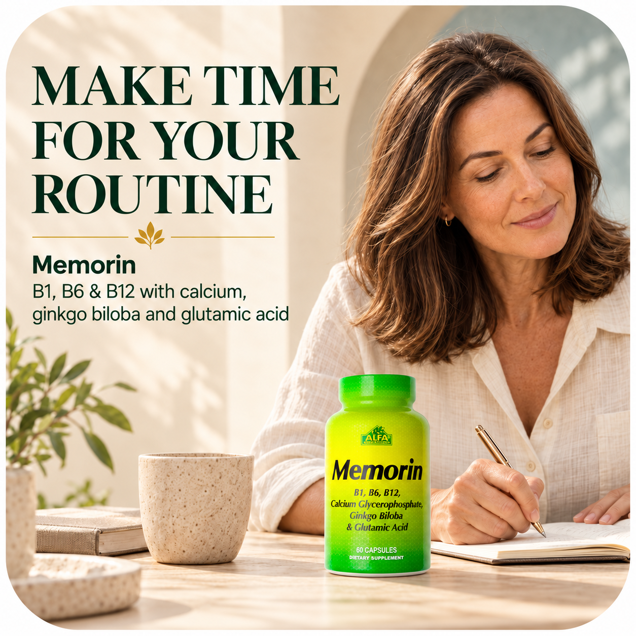 Alfa Vitamins Memorin — rounded brand artwork