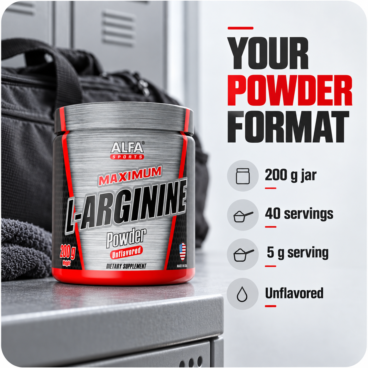 L-Arginine Powder — format