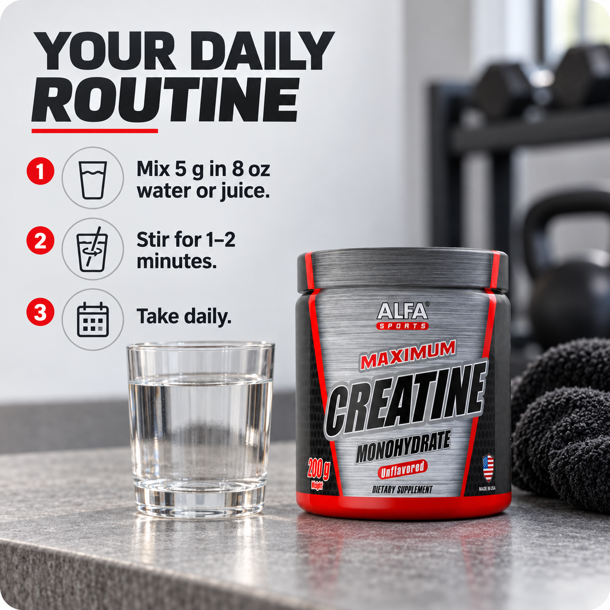 Creatine Monohydrate — routine