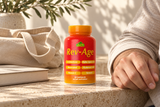 Rev-Age 60 capsules bottle in a natural everyday setting