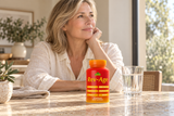 Rev-Age 60 capsules bottle in a sunlit home routine