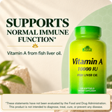 Vitamin A normal immune function support card