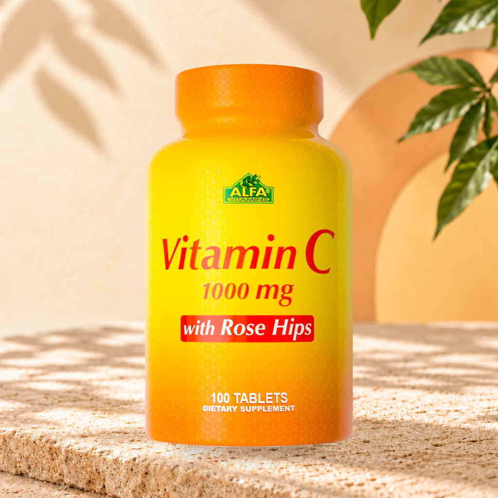 Vitamin C 1000 mg with Rose Hips- 100 Tablets