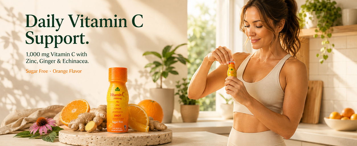 Daily Vitamin C support with an Alfa Vitamin C Shot.