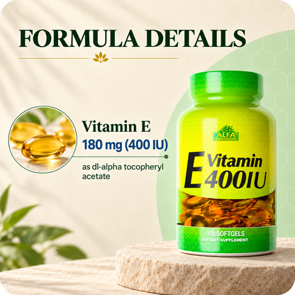 Vitamin E 400 IU formula overview