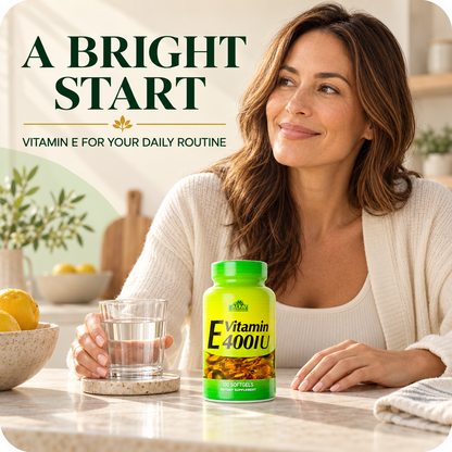 Vitamin E 400 IU in a natural morning routine
