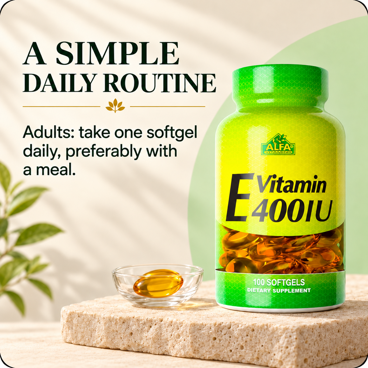 Vitamin E 400 IU suggested use