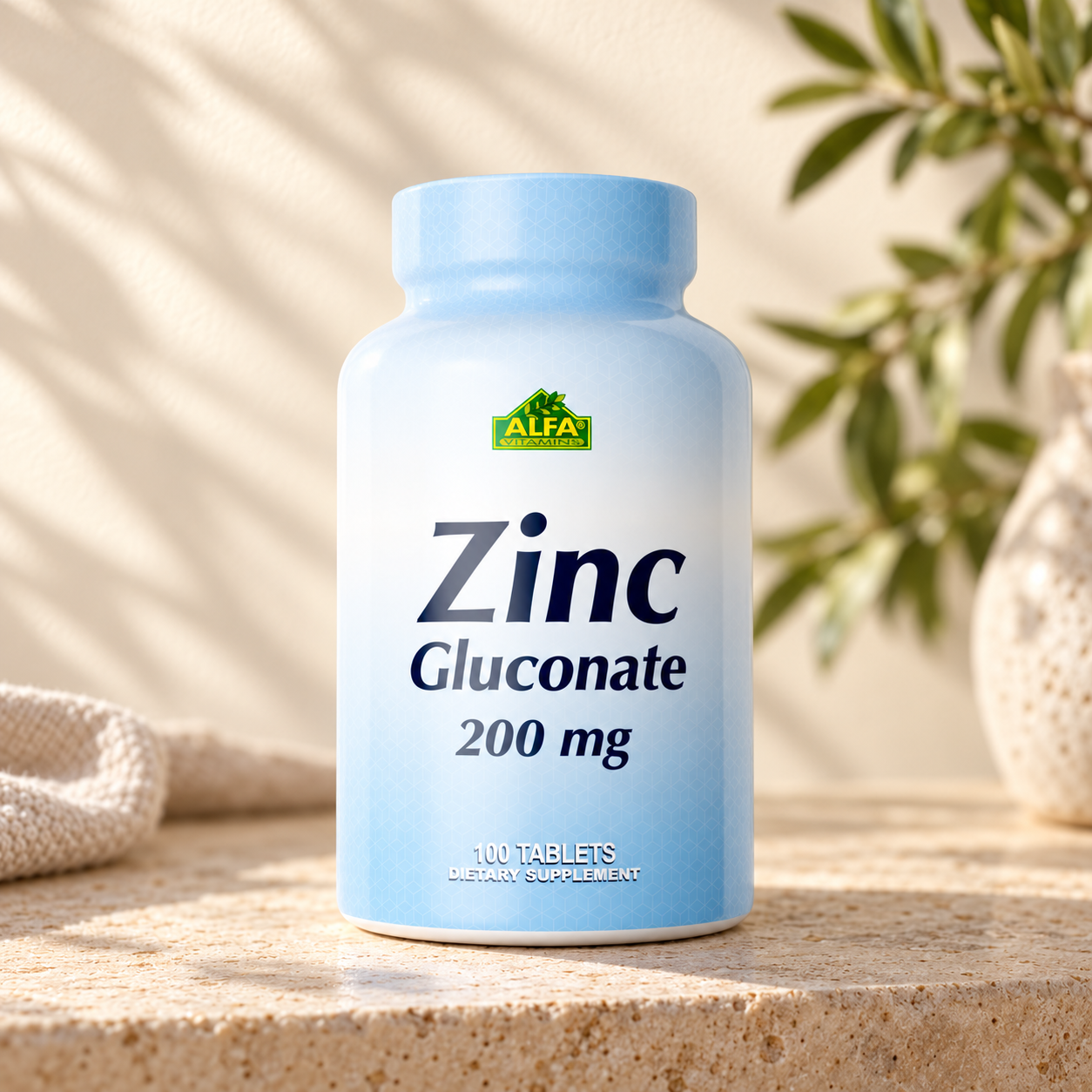 Zinc Gluconate 200 mg - 100 tablets