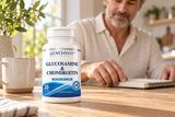 Genesisvit® Glucosamine & Chondroitin Premium Line - 30 Capsules package in a naturally lit lifestyle scene