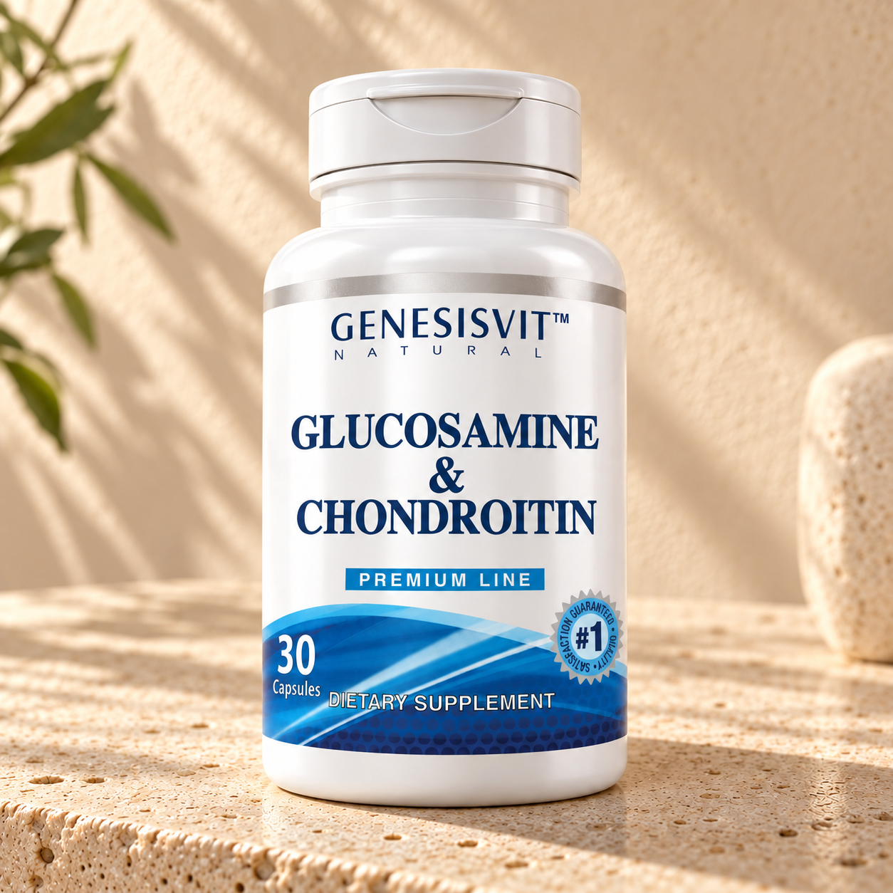 Genesisvit® Glucosamine & Chondroitin Premium Line - 30 Capsules