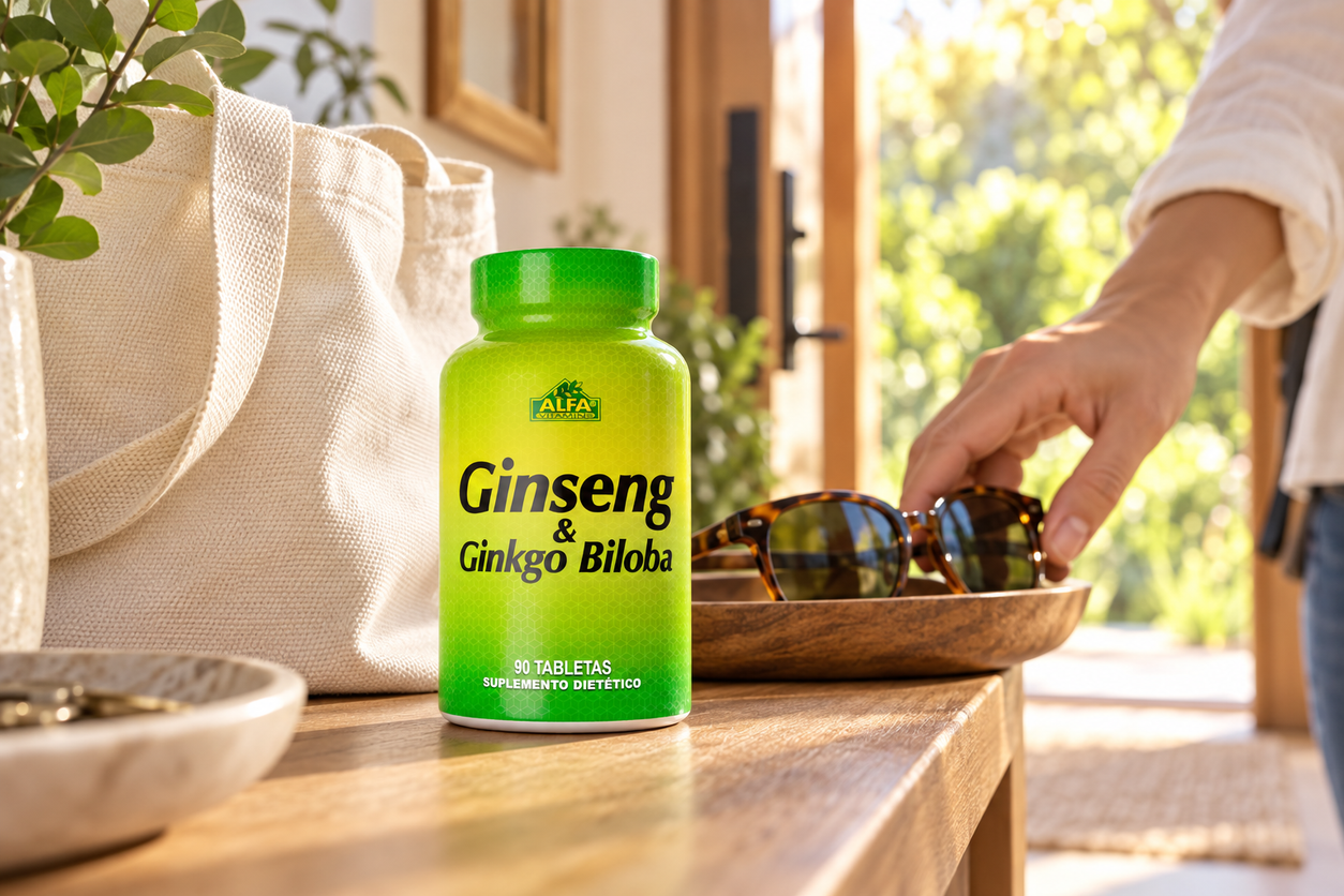 Ginseng Ginkgo Biloba - 90 tablets in an everyday setting
