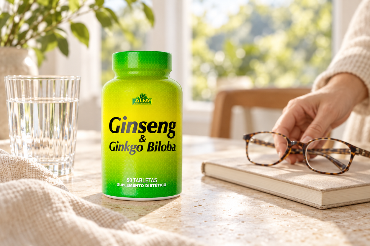 Ginseng Ginkgo Biloba - 90 tablets in an everyday setting