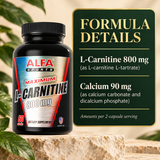 Maximum L-Carnitine source details: L-carnitine L-tartrate and calcium compounds.