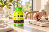 Alfa 369 - Omega 369 - Flax Oil 1000 mg - 100 Softgels in an everyday setting