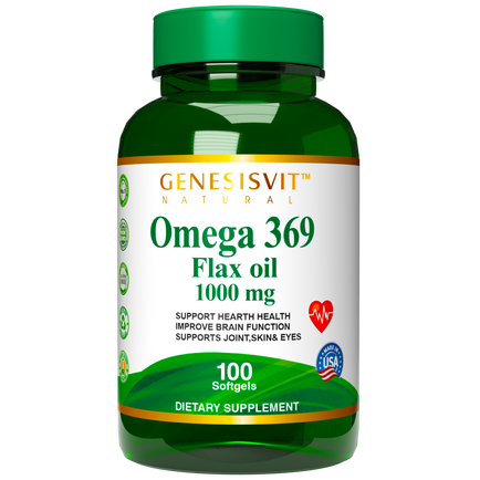 Genesisvit® Omega 369 Flax oil  - 100 Softgels