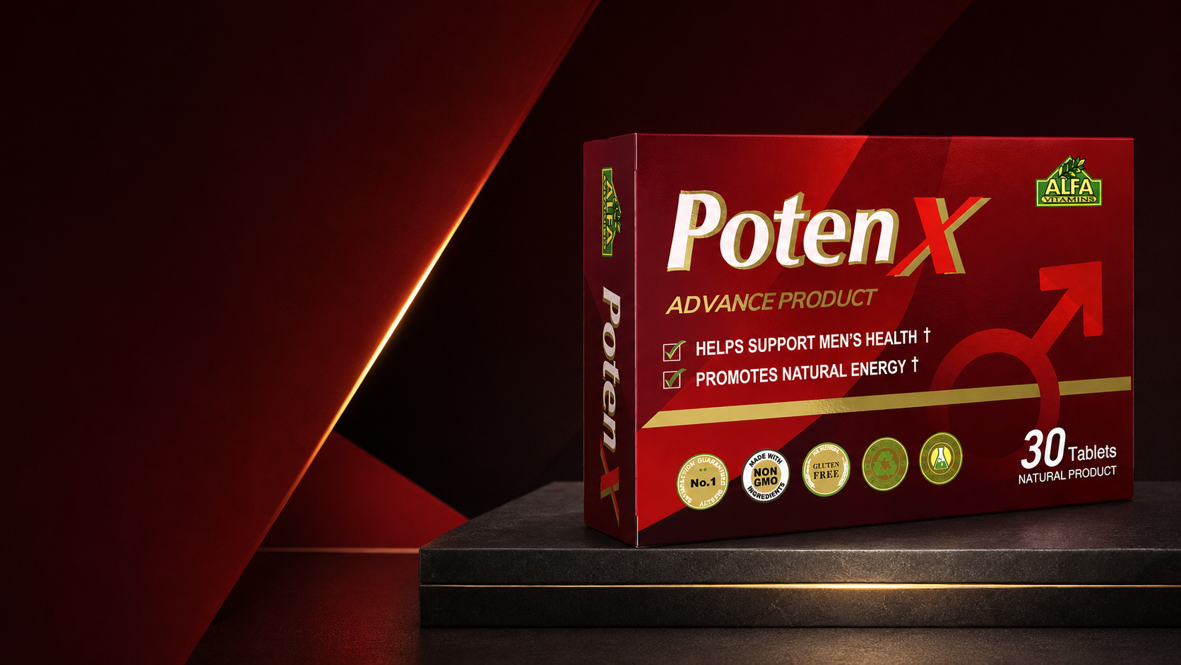 Poten X desktop website banner