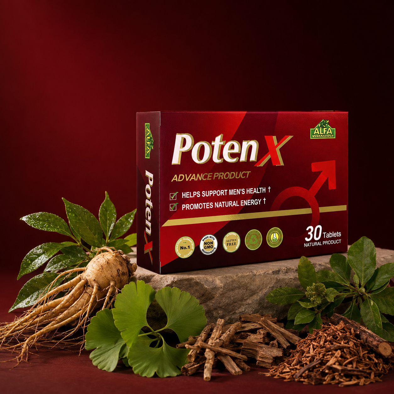Poten X botanical ingredient presentation
