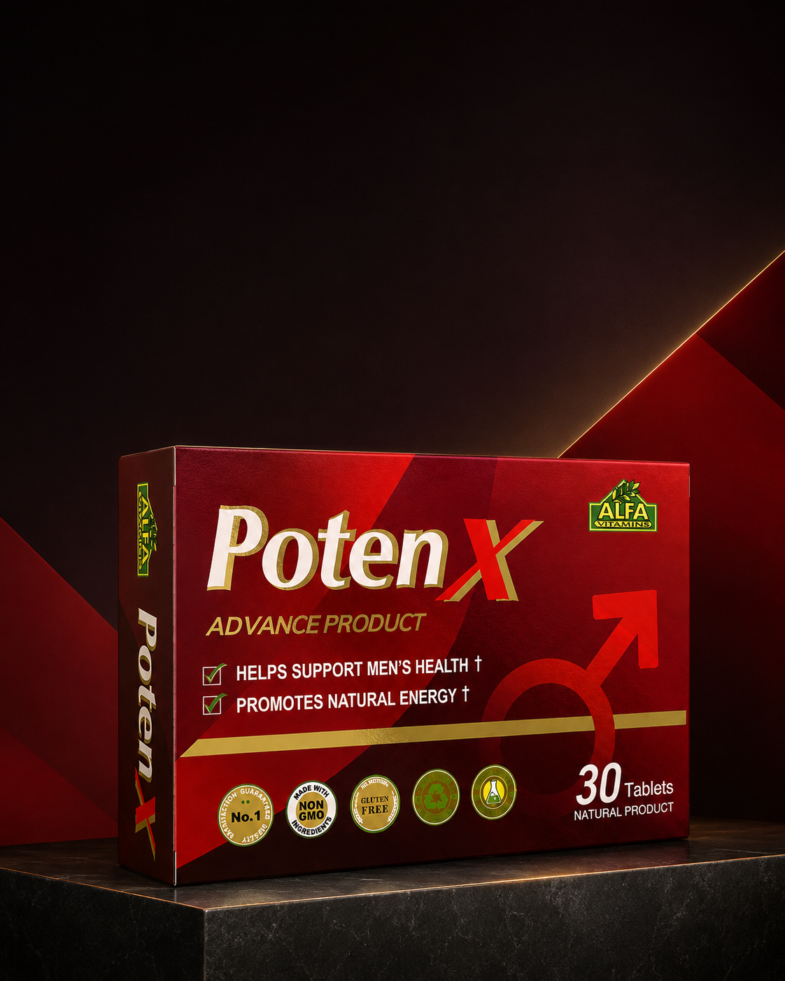 Poten X mobile website banner