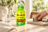 Vitamin D3 2000 IU - 250 Softgels in an everyday setting