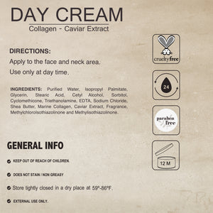 Day Cream with Caviar Extract 4oz