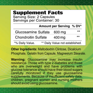 Glucosamine & Chondroitin - 60 capsules