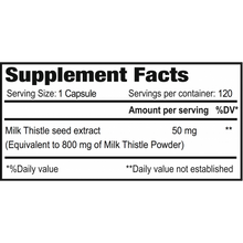 Milk Thistle 800 mg - 120 capsules