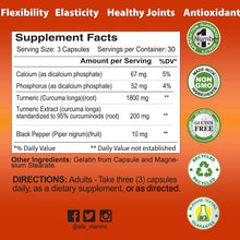 Turmeric Curcumin Plus Black Pepper 200mg - 90 Capsules