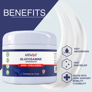 ALFLEXIL® Glucosamine + Chondroitin Cream Healthy Joints - 4 oz