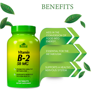 Vitamin B2 50 mg - 100 tablets