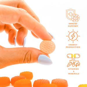 MultiVitamins for Adults - Orange Flavor 60 Gummies