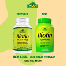 Biotin 10,000 mcg - 60 tablets